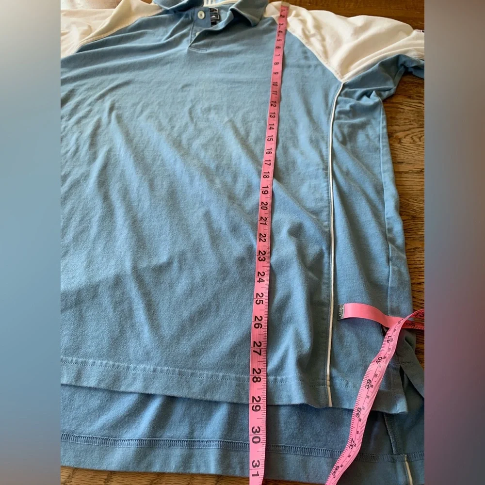 Adidas Climalite Polo Shirt L Texas Motor Speedway Golf Blue/white